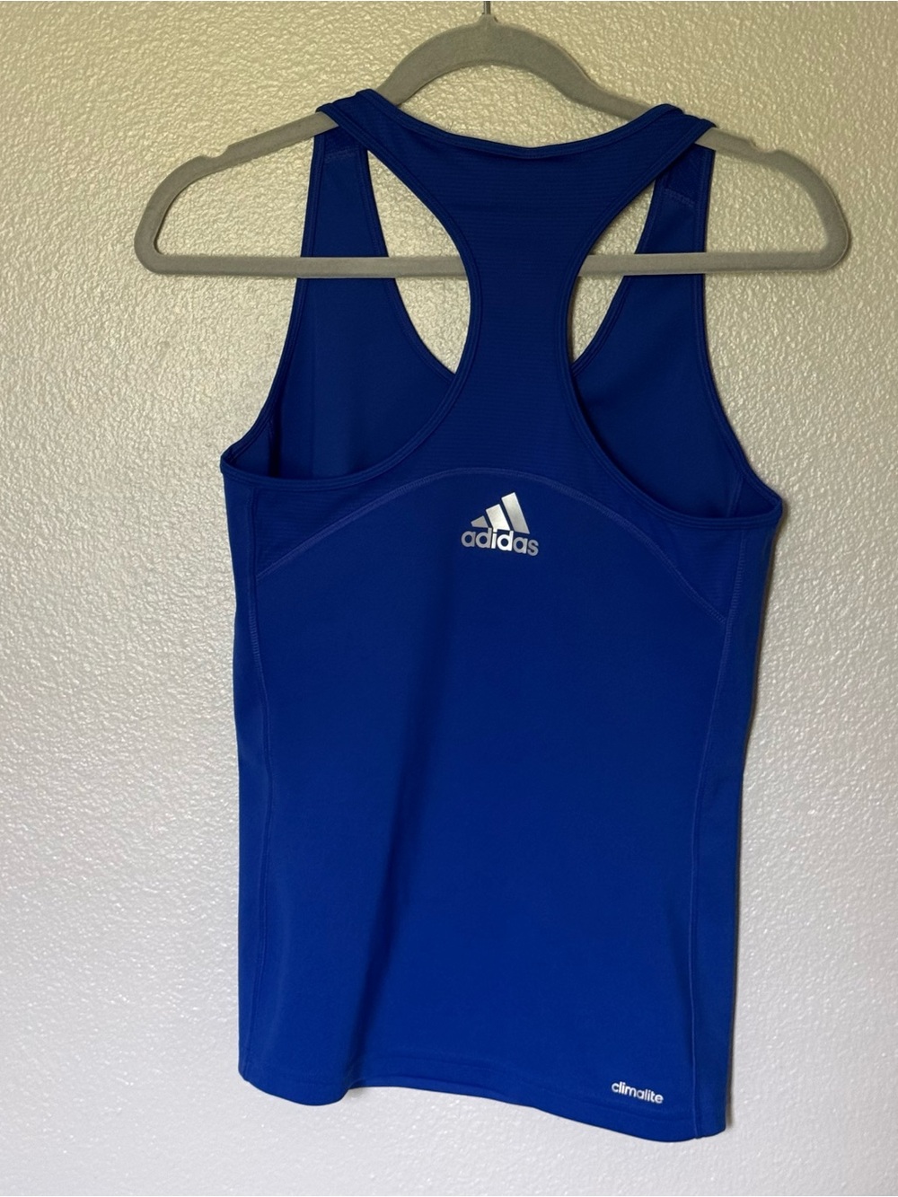 Adidas Climalite Racerback Athletic Tank Top Blue Women's Size S - Picture 3 of 7